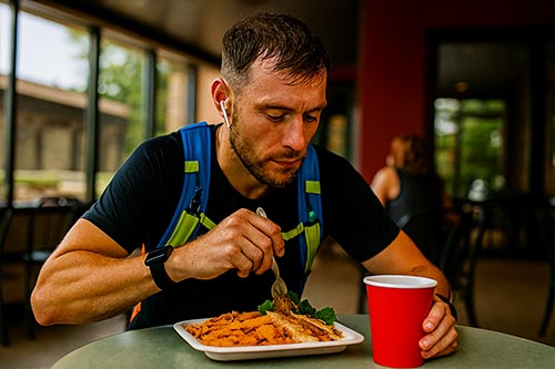 러닝 후 계란+고구마 조합, 은근 괜찮아요
